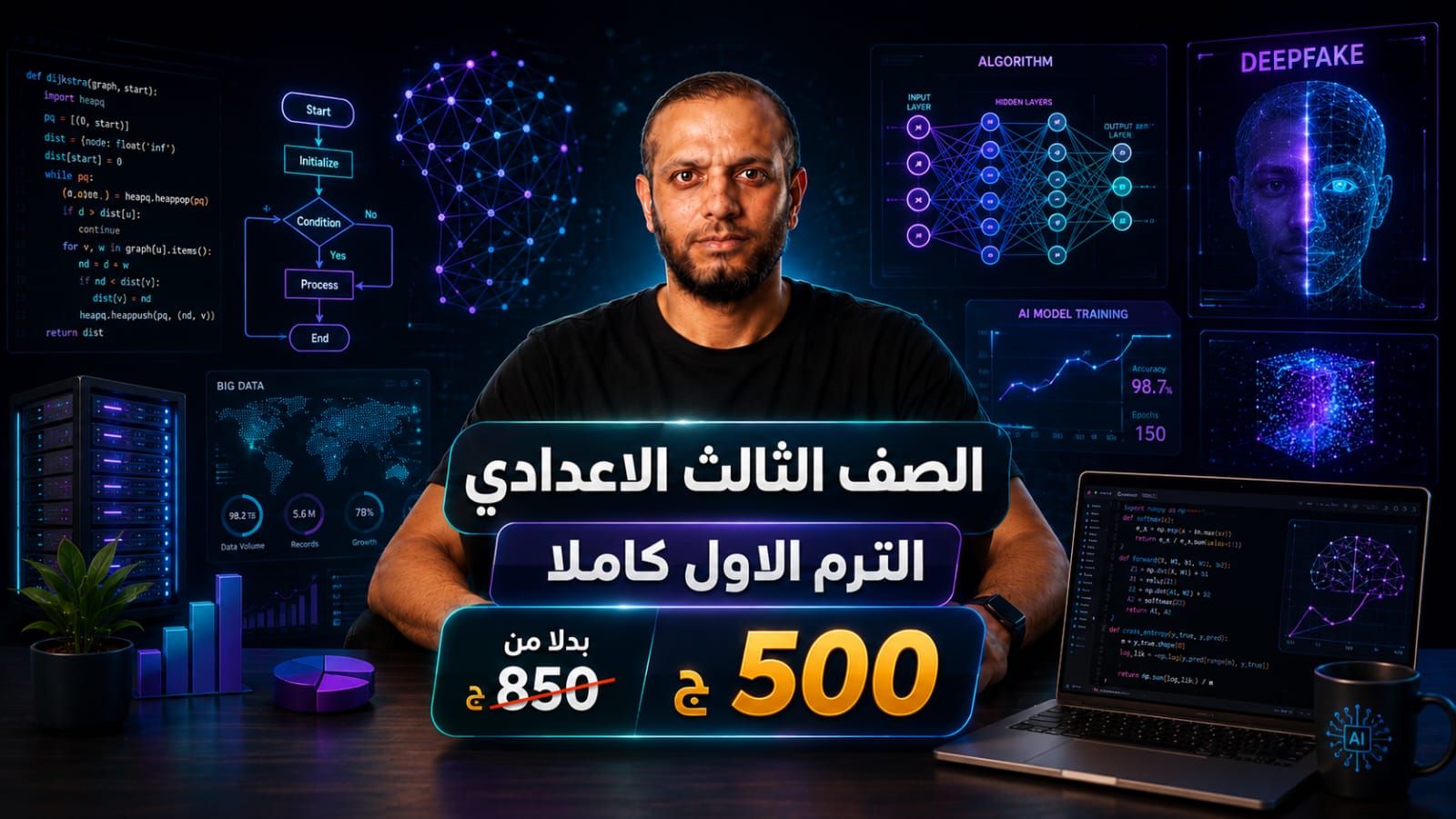 الصف الثالث الاعدادي اشتراك الترم الاول كامل